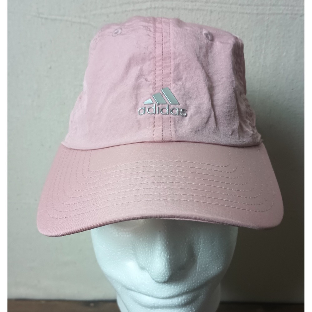Adidas Lightweight Hat Adjustable Strap Pink Baseball Cap Golf Running Tennis